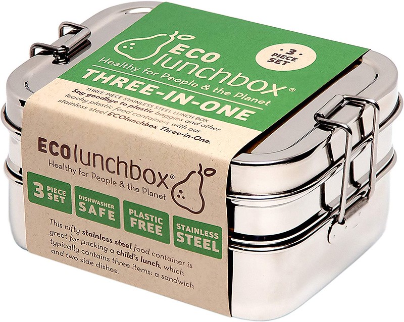 Stainless Steel Eco Lunchbox 3-in-1.