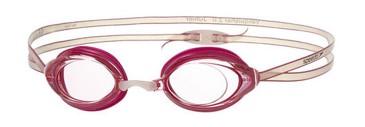 Speedo Junior Vanquishers in red.
