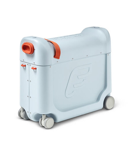 JetKids Bedbox wheel-along suitcase in light grey.