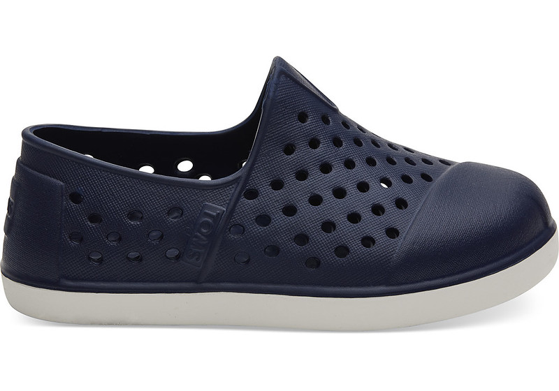 Navy blue Romper Toddler Slip Ons.