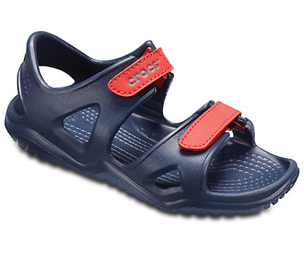 Blue and red/orange Kids' Swiftwater River Sandal.