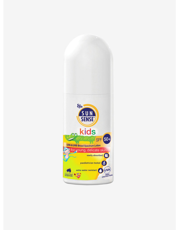 A Sunsense Kids SPF 50+ bottle.