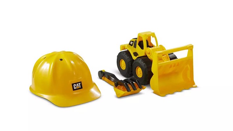 A CAT Construction Fleet Wheel Loader Sand Toy Set.