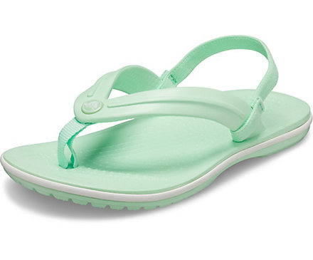 A mint green Kids’ Crocband™ Strap Flip.