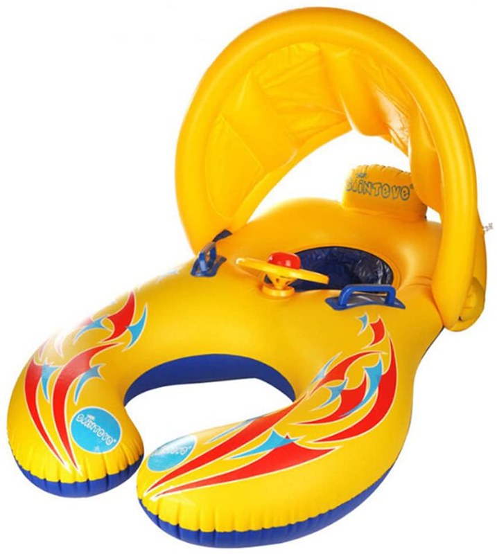 A HONGCI Mother And Baby Pool Float.