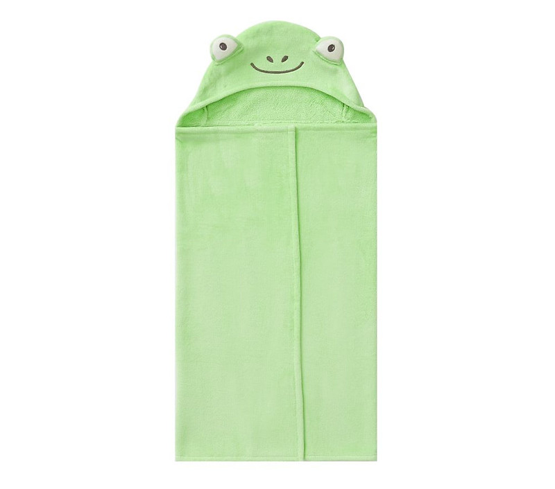 Green Frog Nursery Hooded Wrap by Pottery Barn.