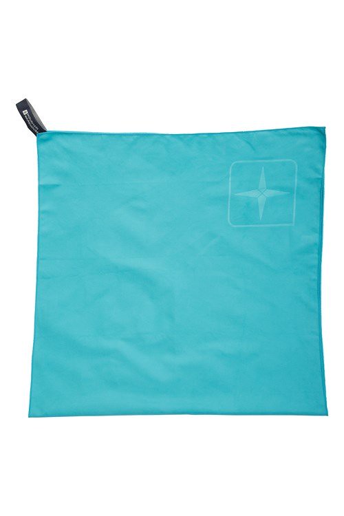 Blue Microfibre Travel Towel Giant by Mountain Warehouse.