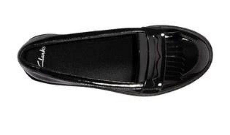 Clarks Scala Bright Youth Patent Leather School Shoes..