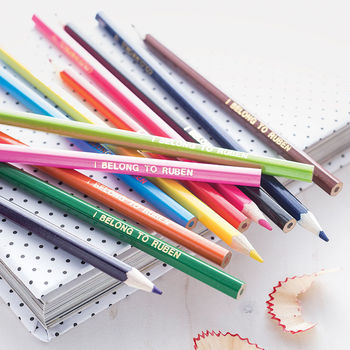 Personalised Colouring Pencils.