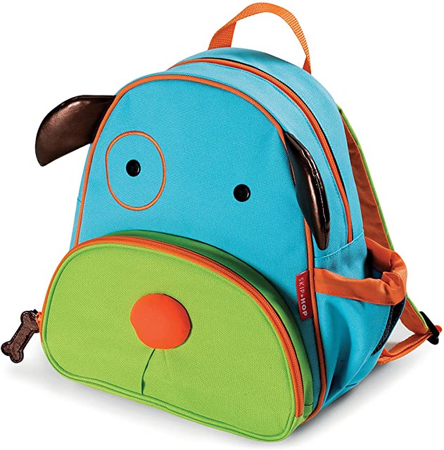 Zoo Little Kids Backpack, shaped like a dog.