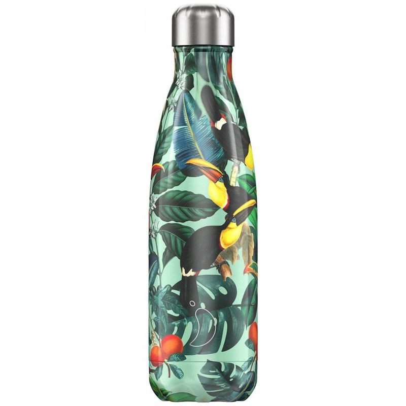 Leaf print Chilly's Stainless Steel Bottle.