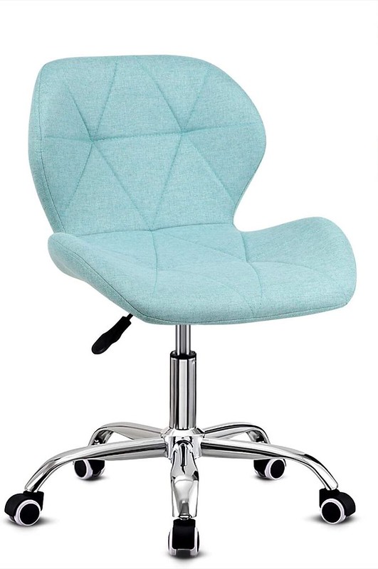 Blue Padded Computer Chair.