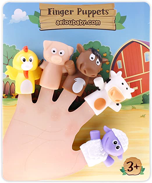 AeiouBaby Farm Animal Finger Puppets.