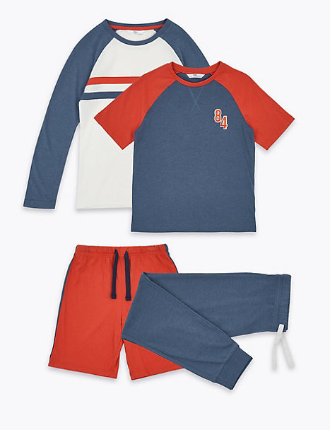 2 Pack Cotton Rich Pyjama Set.
