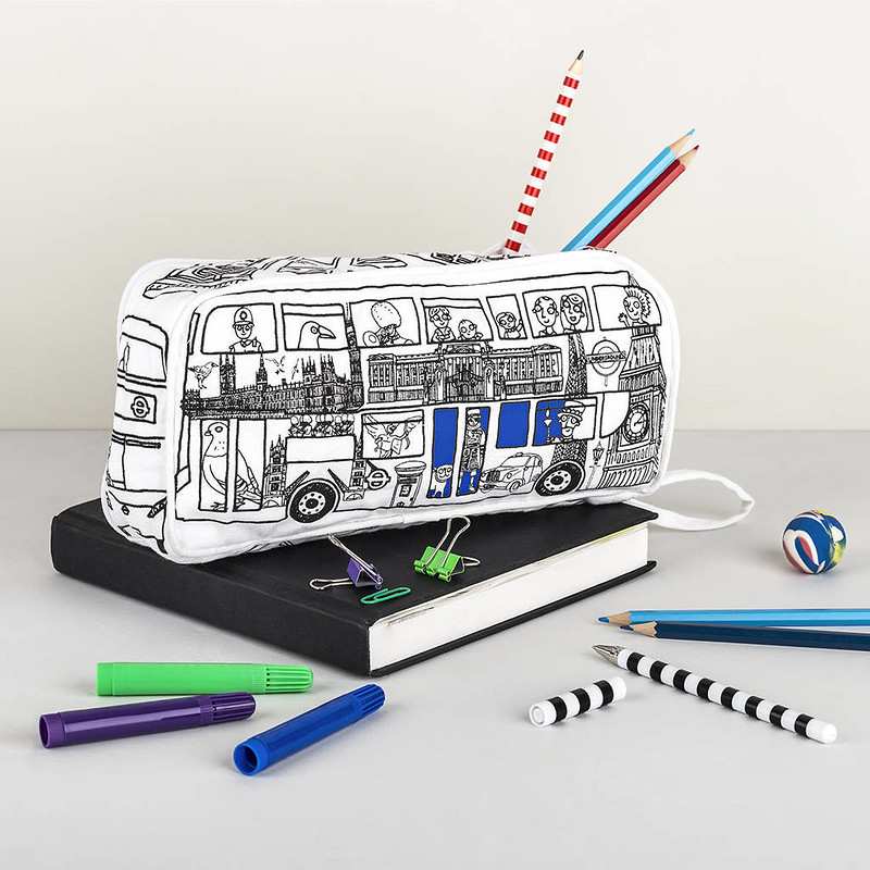 Colour In Back To School Pencil Case.