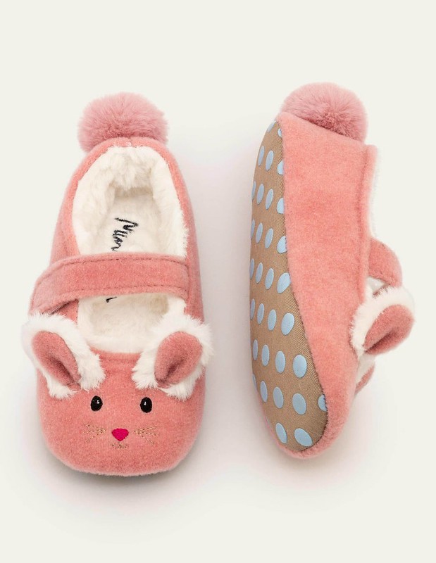 Felt Mary Jane Slippers.