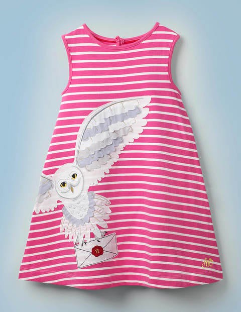 Stripy Appliqué Hedwig Dress.