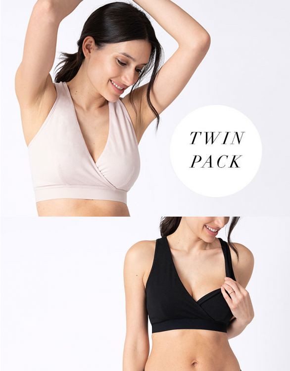 Maternity & Nursing Sleep Bras Twin Pack.