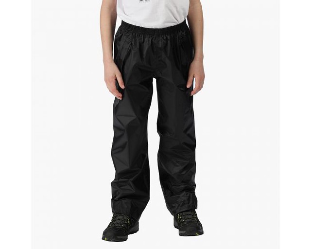 Kids' Stormbreak Waterproof Overtrousers Black.