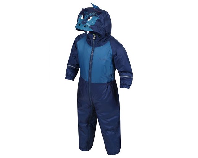 Kids' Mudplay III Breathable Waterproof Puddle Suit Blue Dragon.