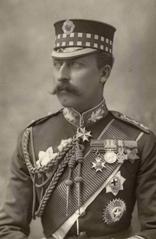 Black and white portrait of Prince Arthur wearing his Royal Navy uniform.