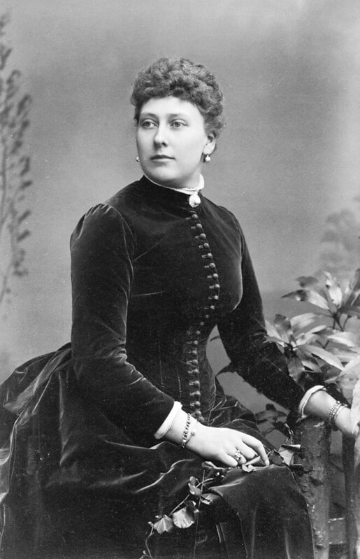 Black and white portrait of Princess Beatrice, Queen Victoria's youngest daughter.