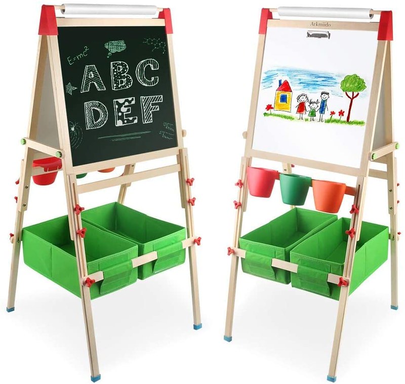 Arkmiido 4in1 Wooden Kid's Art Easel.