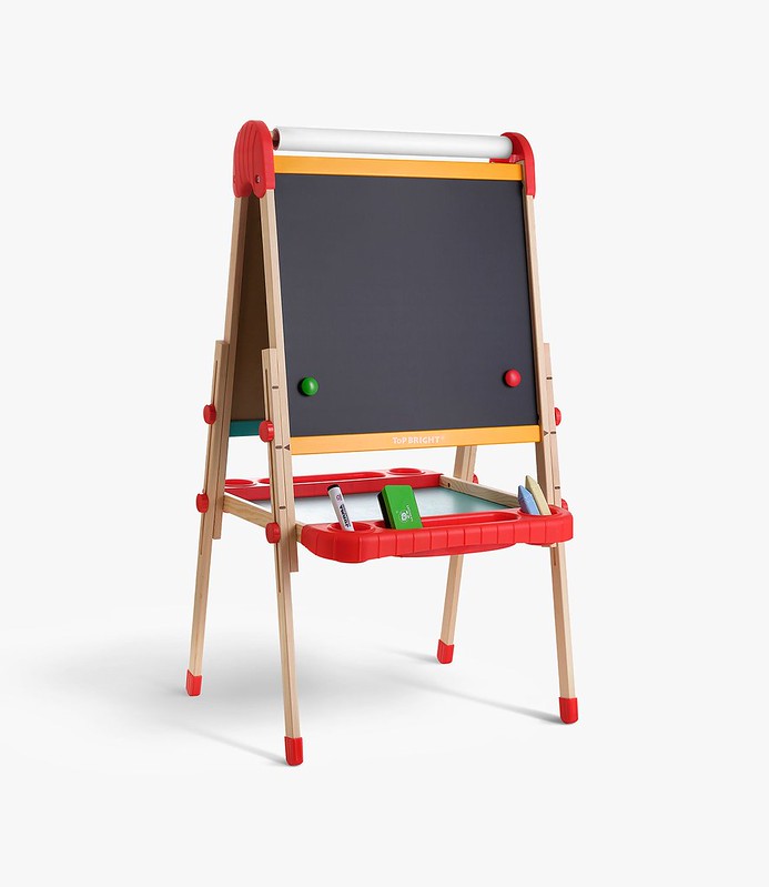 Top Bright Childrens Painting Easel and Blackboard.
