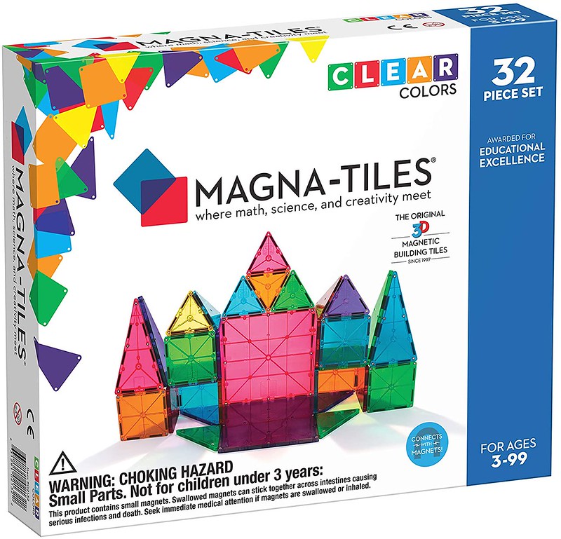 Magna Tiles Kids Colour 32 Piece Set.