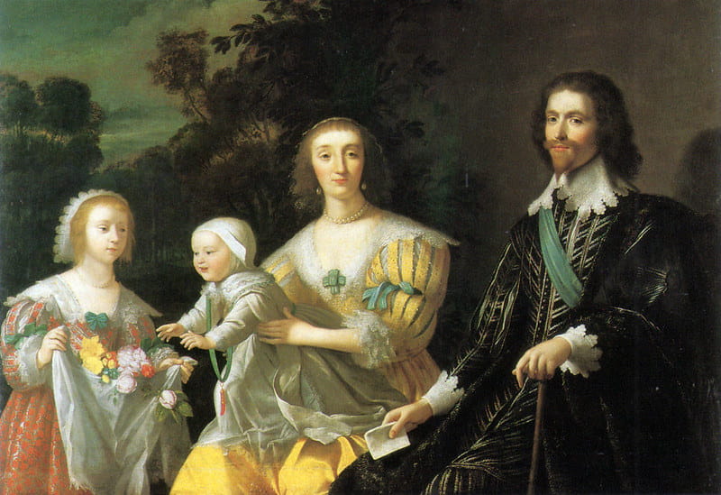 Painting of an upper class family of Tudor courtiers.