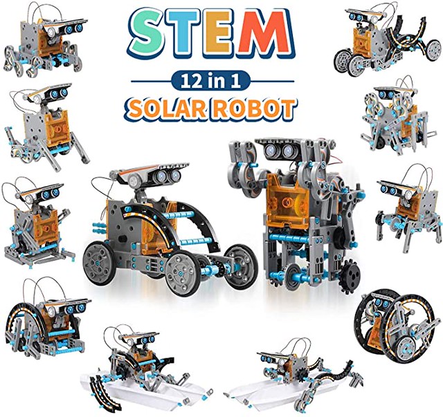 12-In-1 Solar Robot Kit.