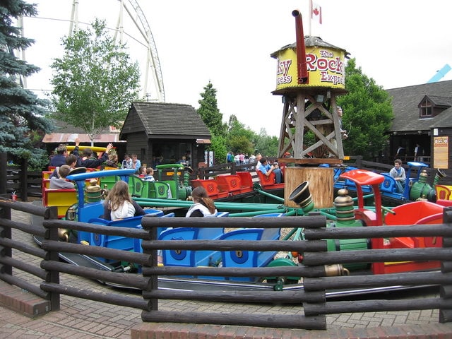 Rocky Express train ride at Thorpe Park.