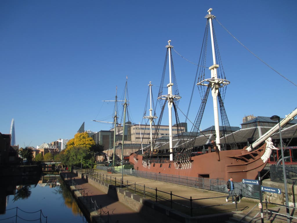 Ships at Tobacco Dock.