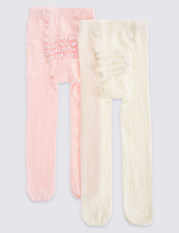 Marks & Spencer Frilly Bum Baby Tights.