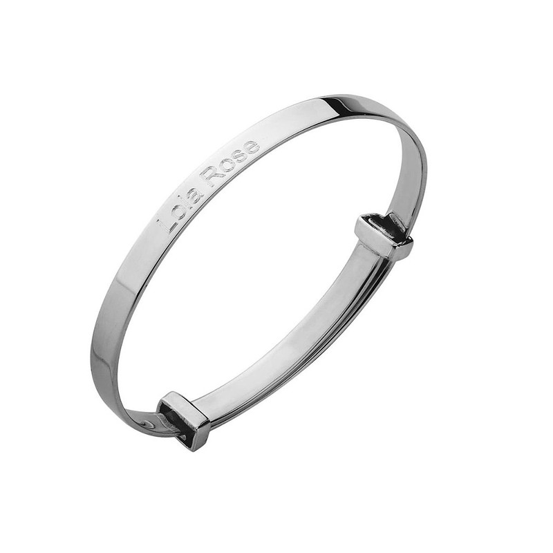 Hersey Child's Silver Expanding Bangle.