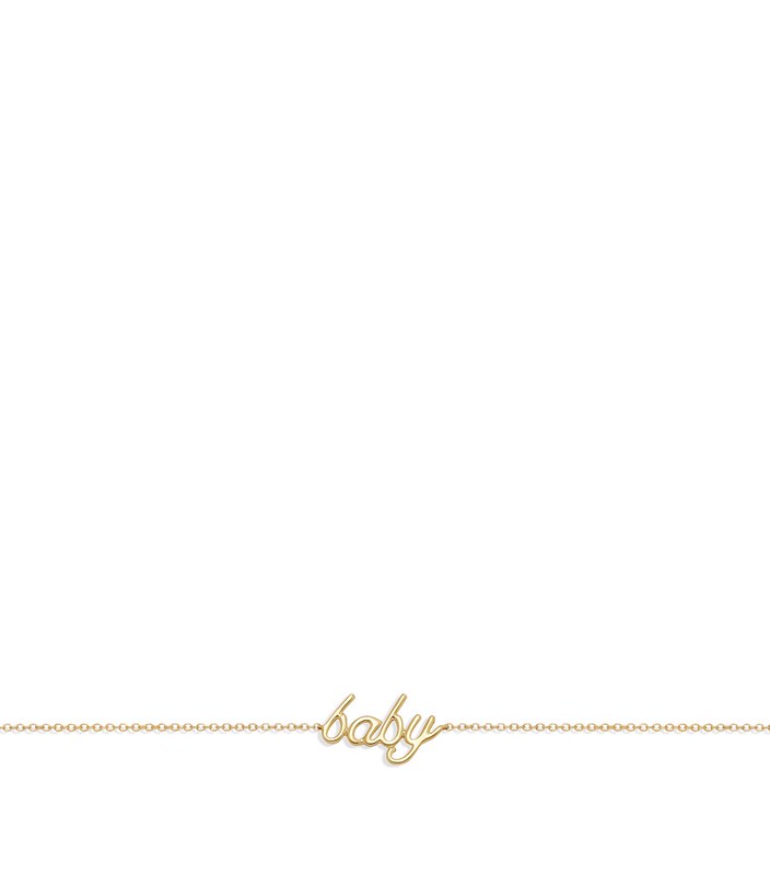 Noa Mini Yellow Gold Baby Bracelet.