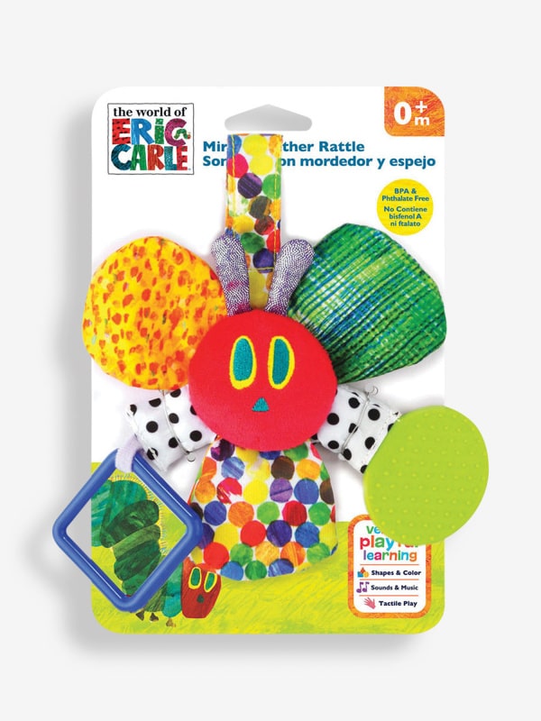 The Very Hungry Caterpillar Mirror Teether Rattle.