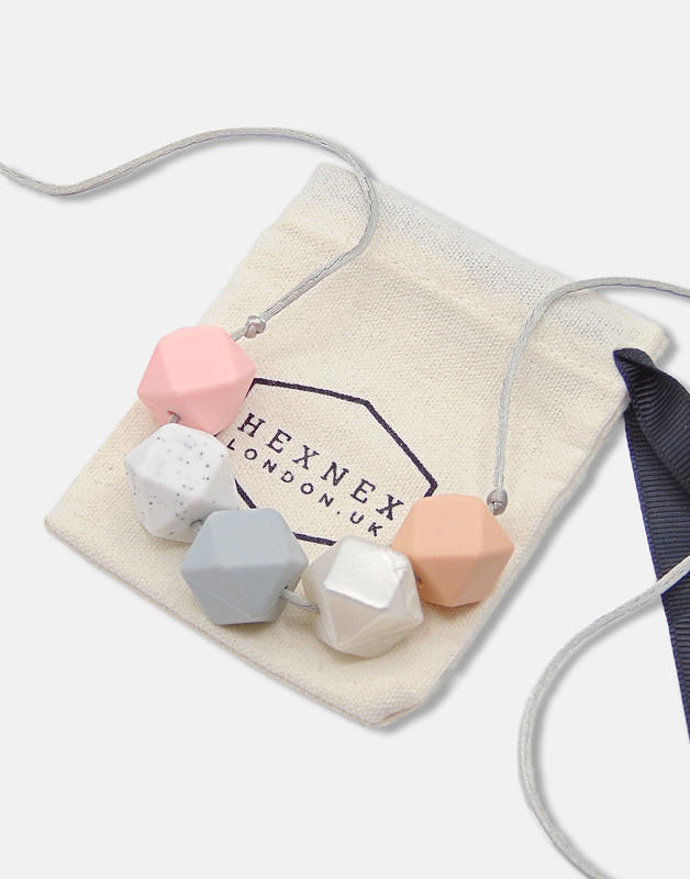 HexNex 5 Bead Teething Necklace.
