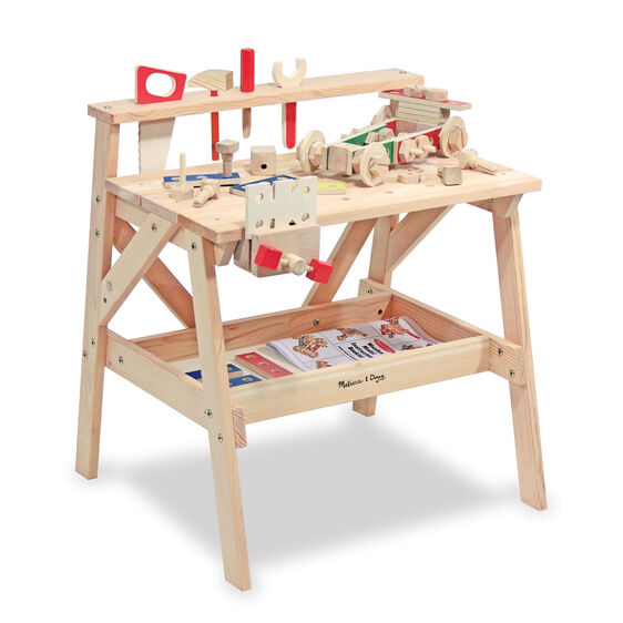 Melissa & Doug Wooden Project Solid Wood Workbench.