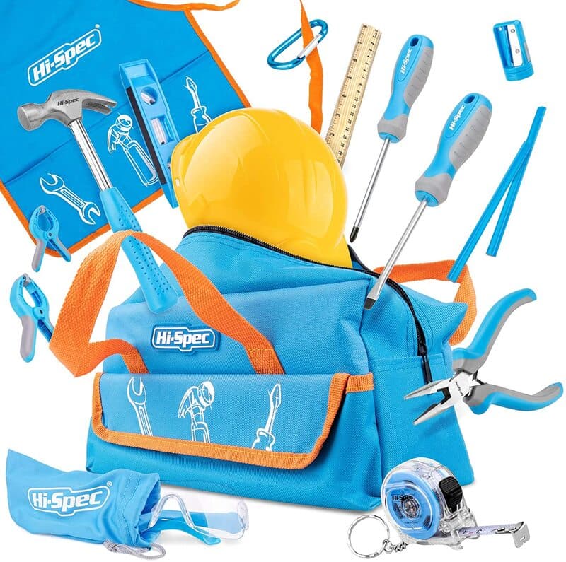 Hi-Spec 15 Piece Children's Tool Kit with Real Small Sized Hand Tools.