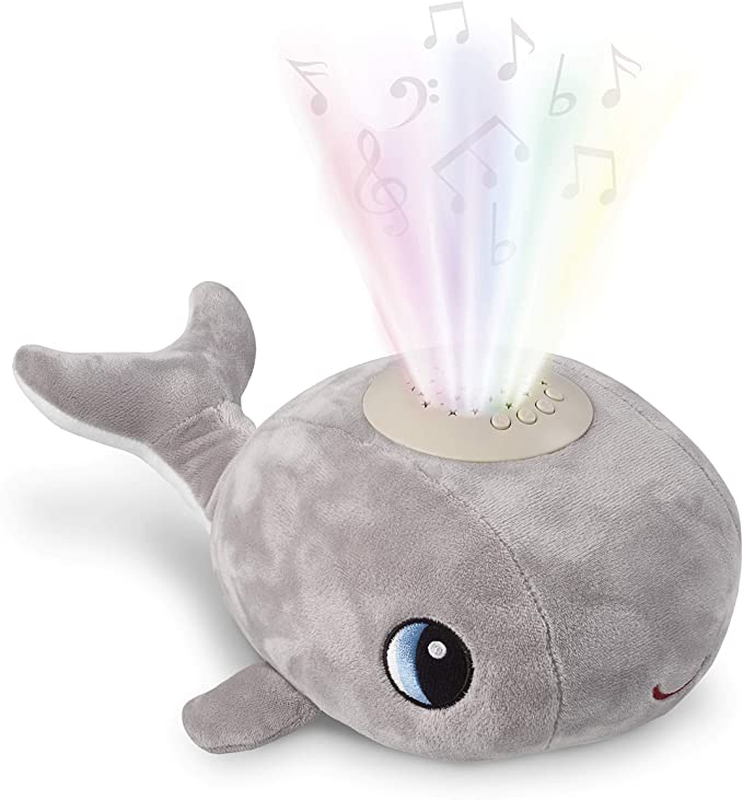Cacchino Whale Sleep Aid soft toy with light and music.