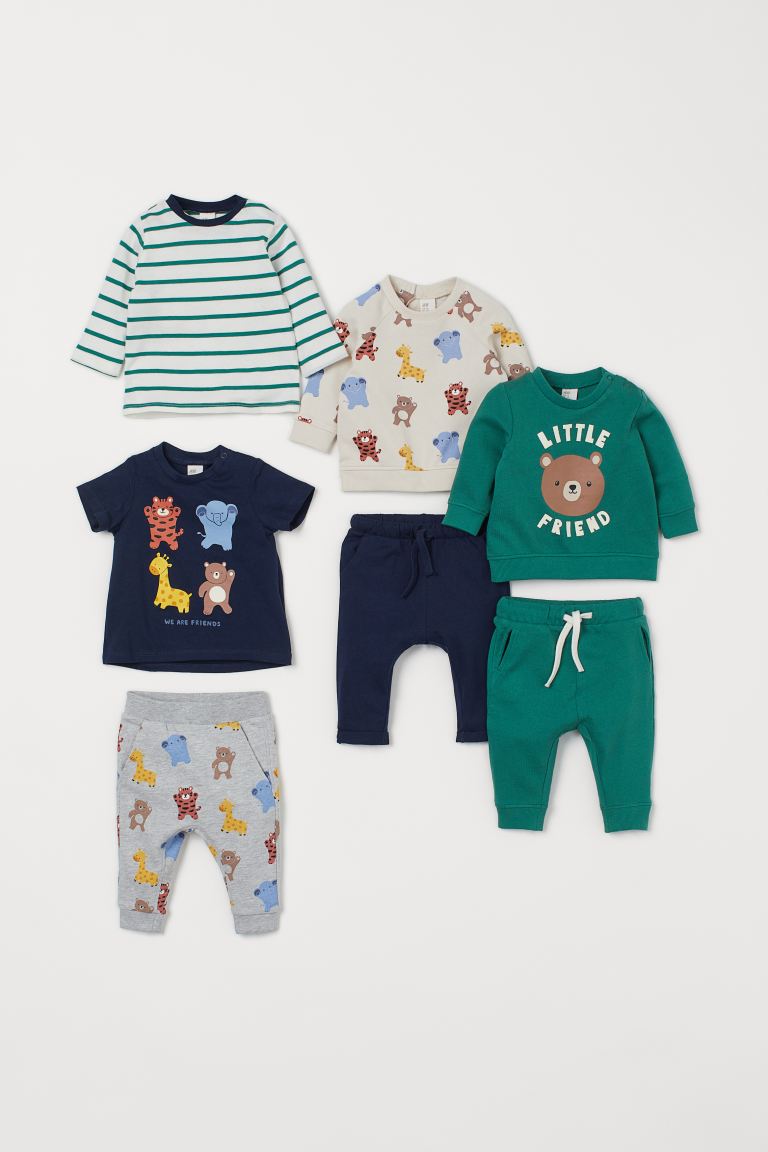 H&M 7 Piece Cotton Set.