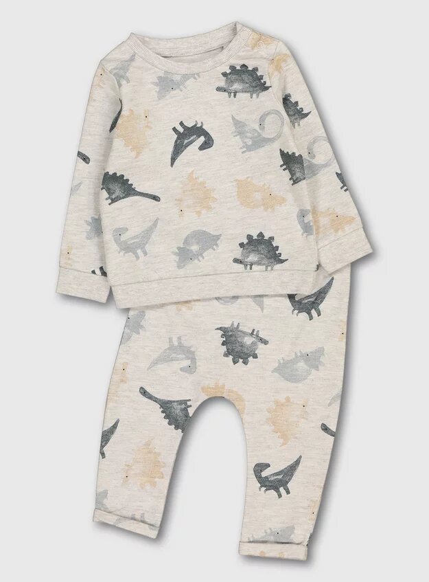 Tu Clothing Watercolour Dinosaur Print Jogger Set