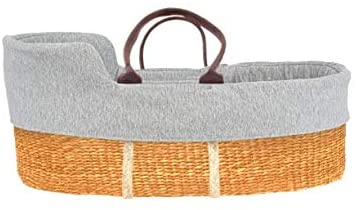 moKee Natural Moses Basket Seagrass.