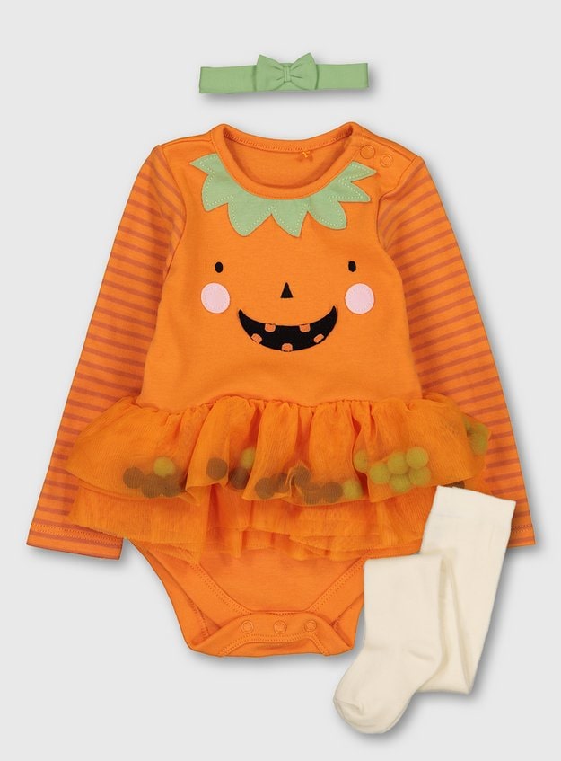 Halloween Pumpkin Bodysuit.