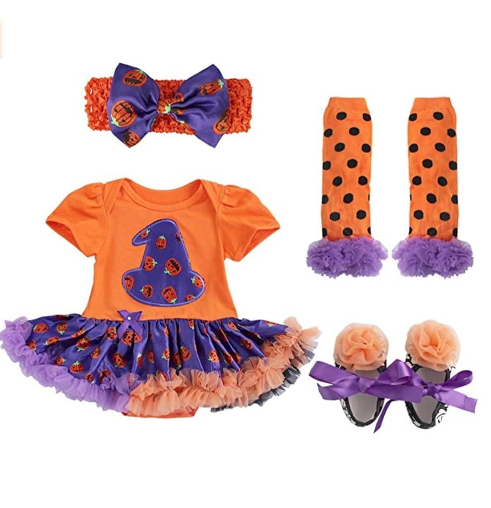 First Halloween Pumpkin Outfit from Amazon.