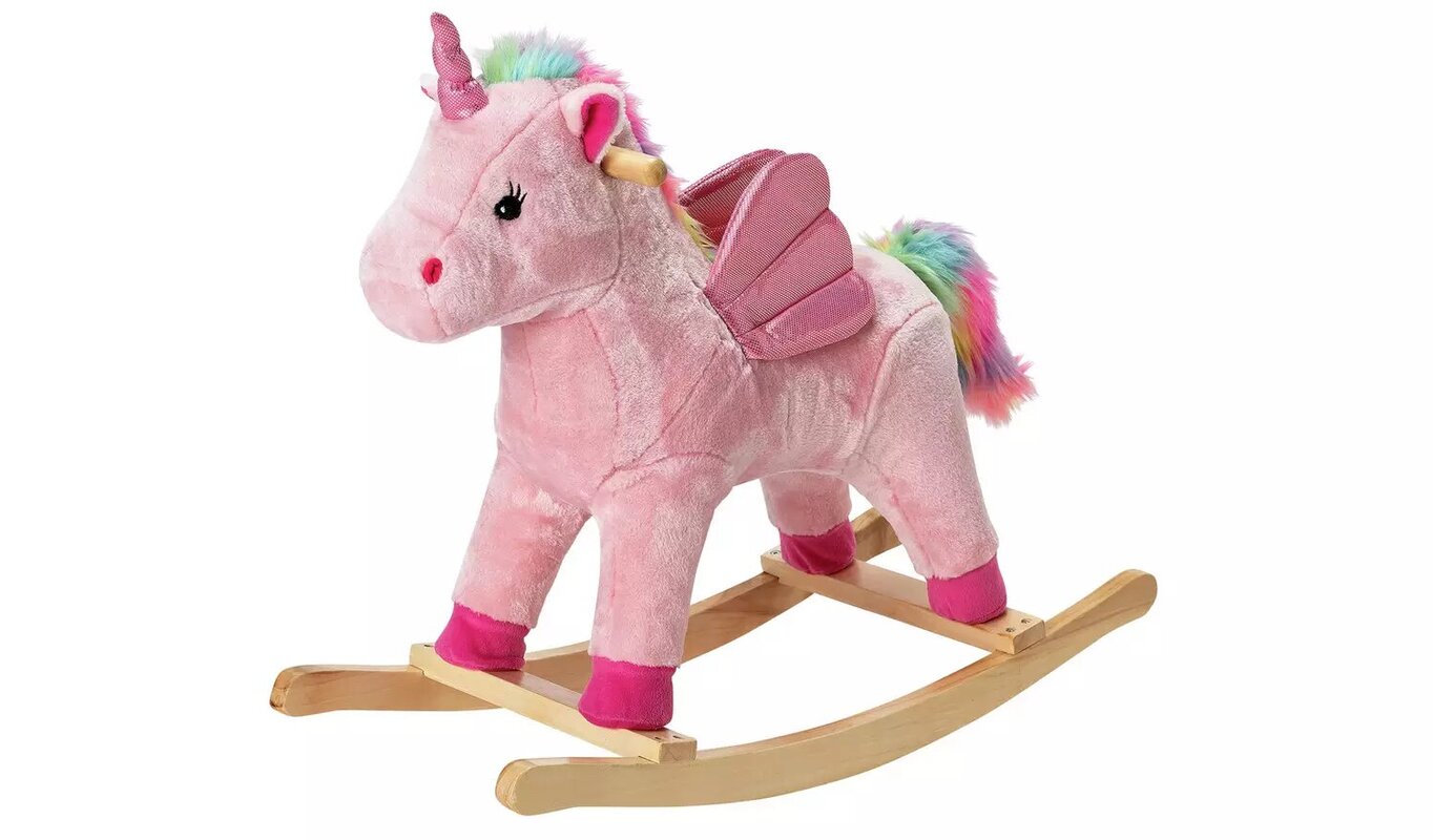 Chad Valley Rainbow Rocking Unicorn.