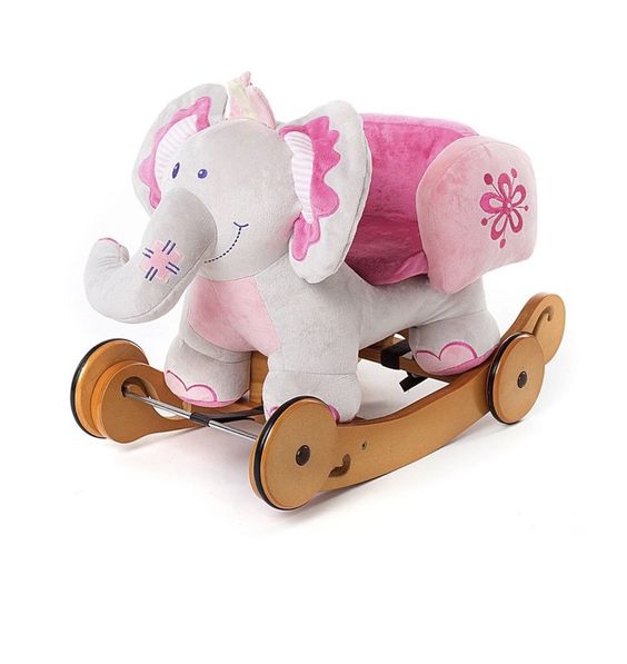 Labebe Baby Rocking Horse Elephant Rocker With Wheels.