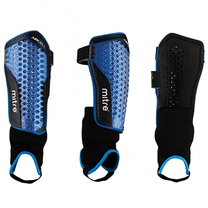 Mitre Aircell Power Ankle Protect Football Shin Pads