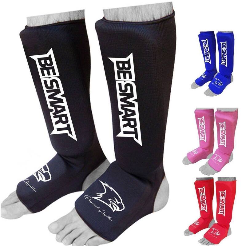 BeSmart Kids' Shin Instep Pads MMA Muay Thai Kick Boxing Guard Protector.
